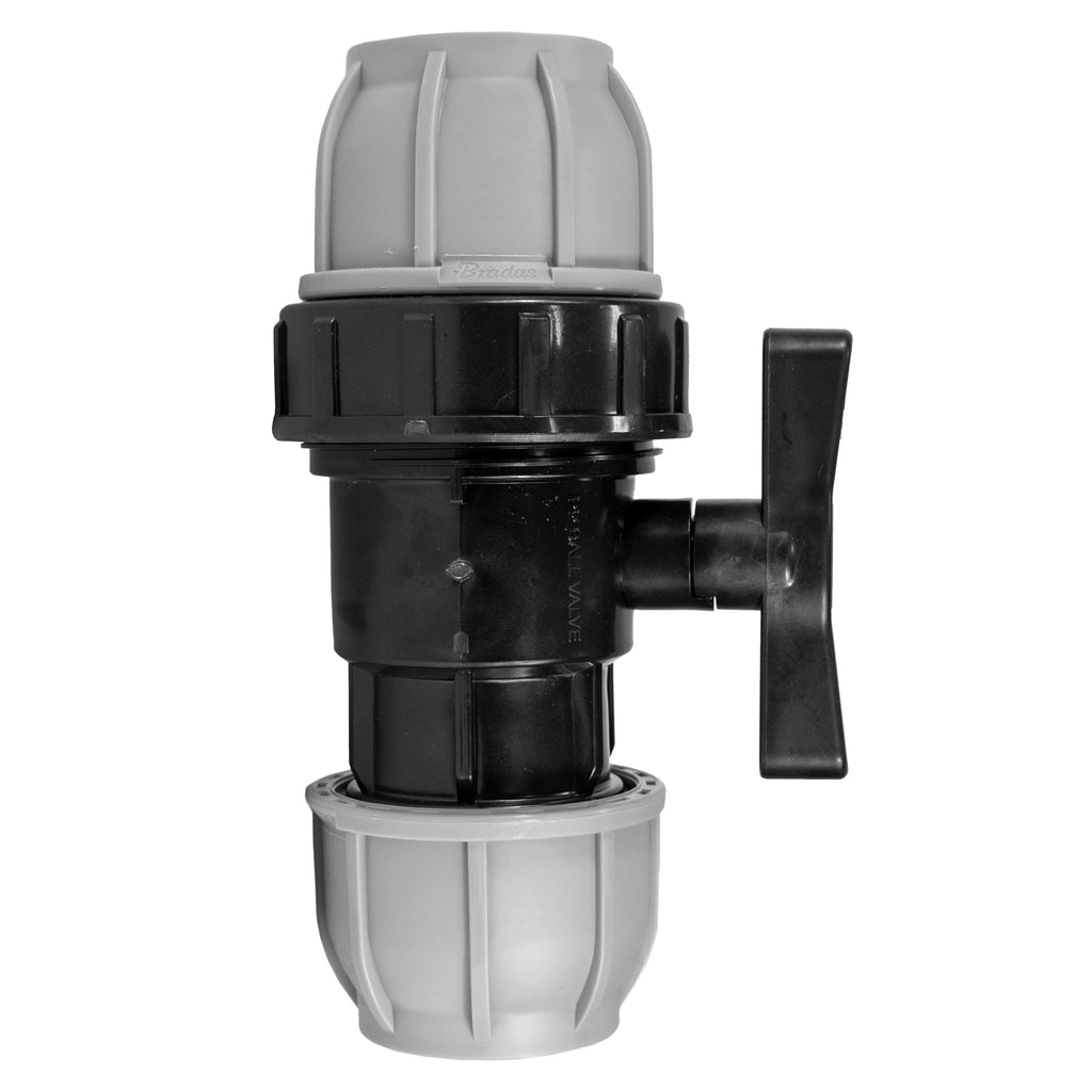Wall Flange Kit 32mm MDPE + 32mm MDPE Valve + 19mm Barbed Geka Set