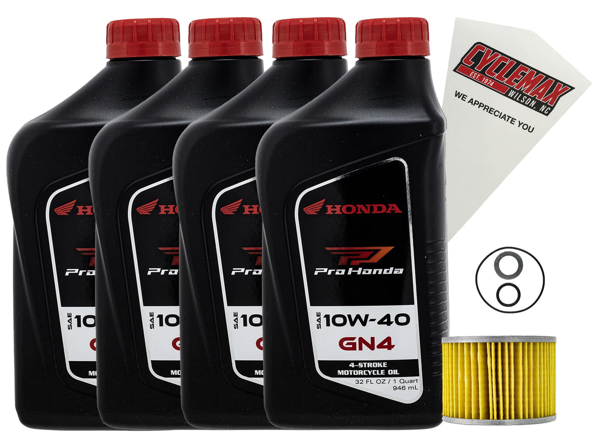 Honda GN4 Standard 10W-40 Oil Change Kit for 1984-1987 GL1000 GOLD WING