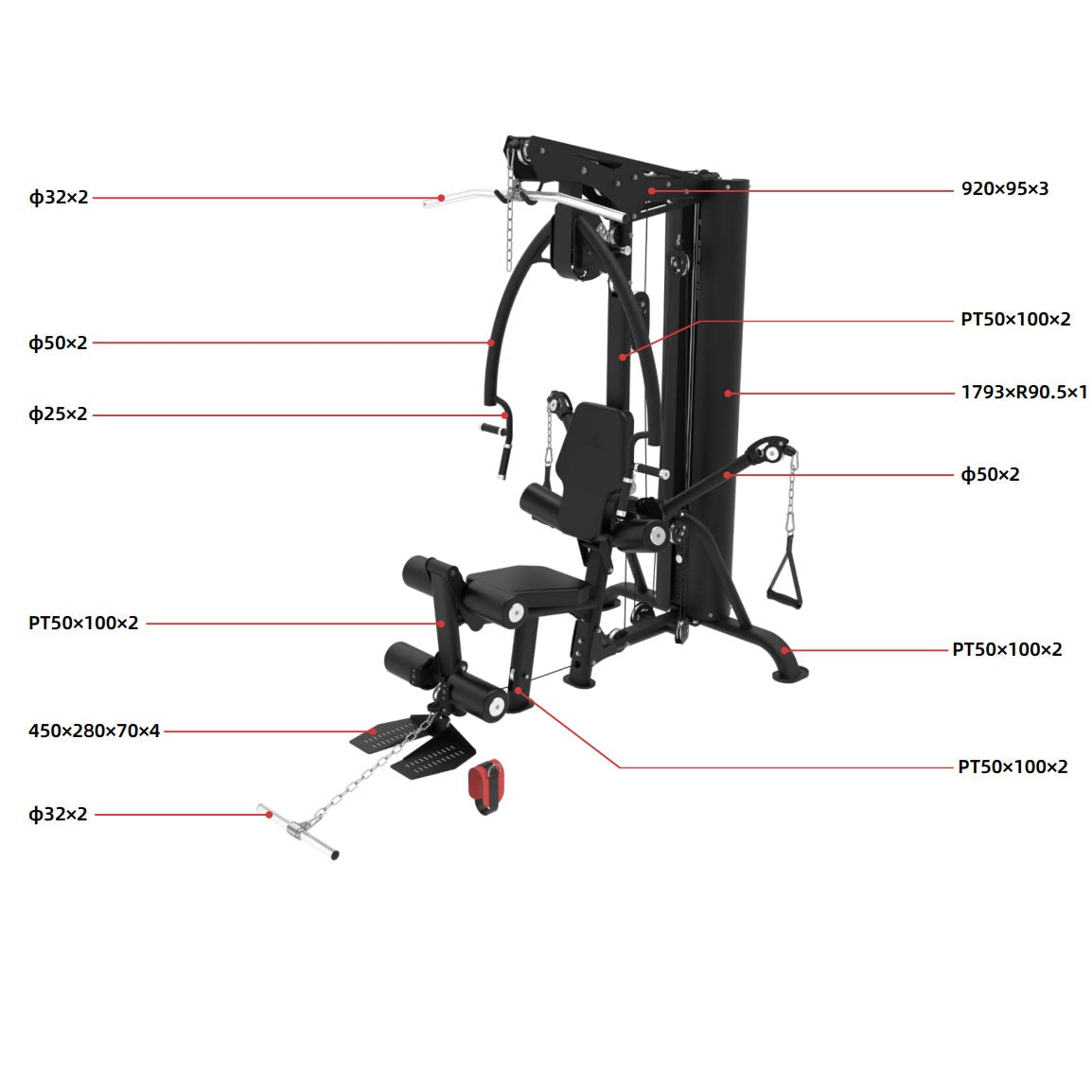 Rapid Motion MHG1002 Multi Gym - Light Commercial