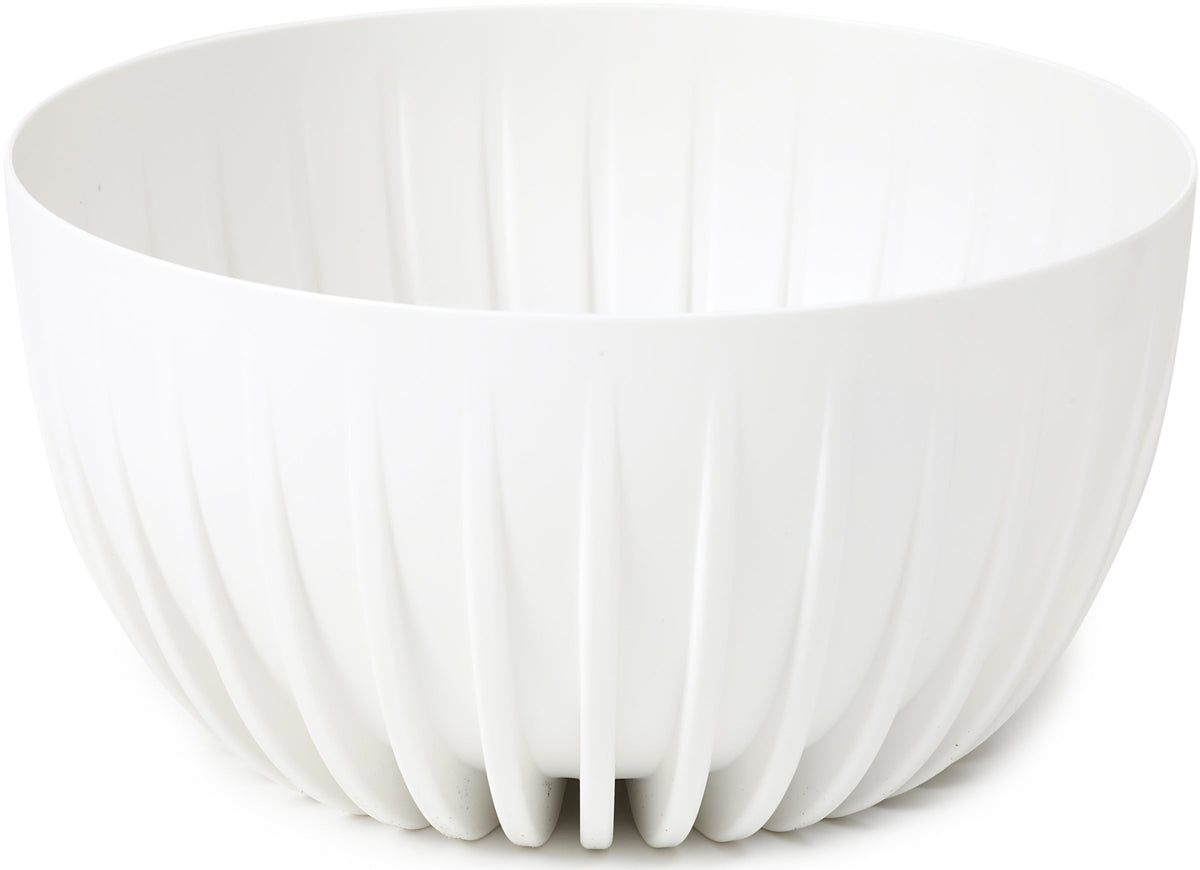 Mira Bowl Pot, Insert and Hole With Plug 240mm White