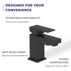 Mist Basin Mixer Tap with Push Button Waste