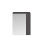 Zenith Non Illuminated Mirror Cabinet 75/25 - 713mm x 600mm - Gloss Grey