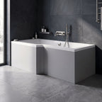 Crosswater L-Shaped Square Shower Bath Front Panel - 1700mm
