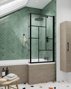 Crosswater L-Shaped Square Shower Bath Front Panel - 1700mm