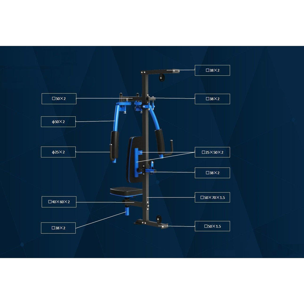 Muscle Motion MSG1000ABC Light Commercial 3 Station Home Gym
