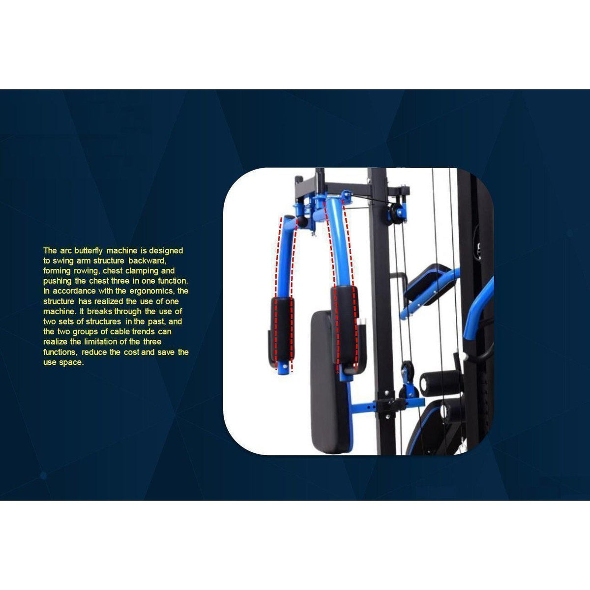 Muscle Motion MSG1000AC Light Commercial 2 Station Gym