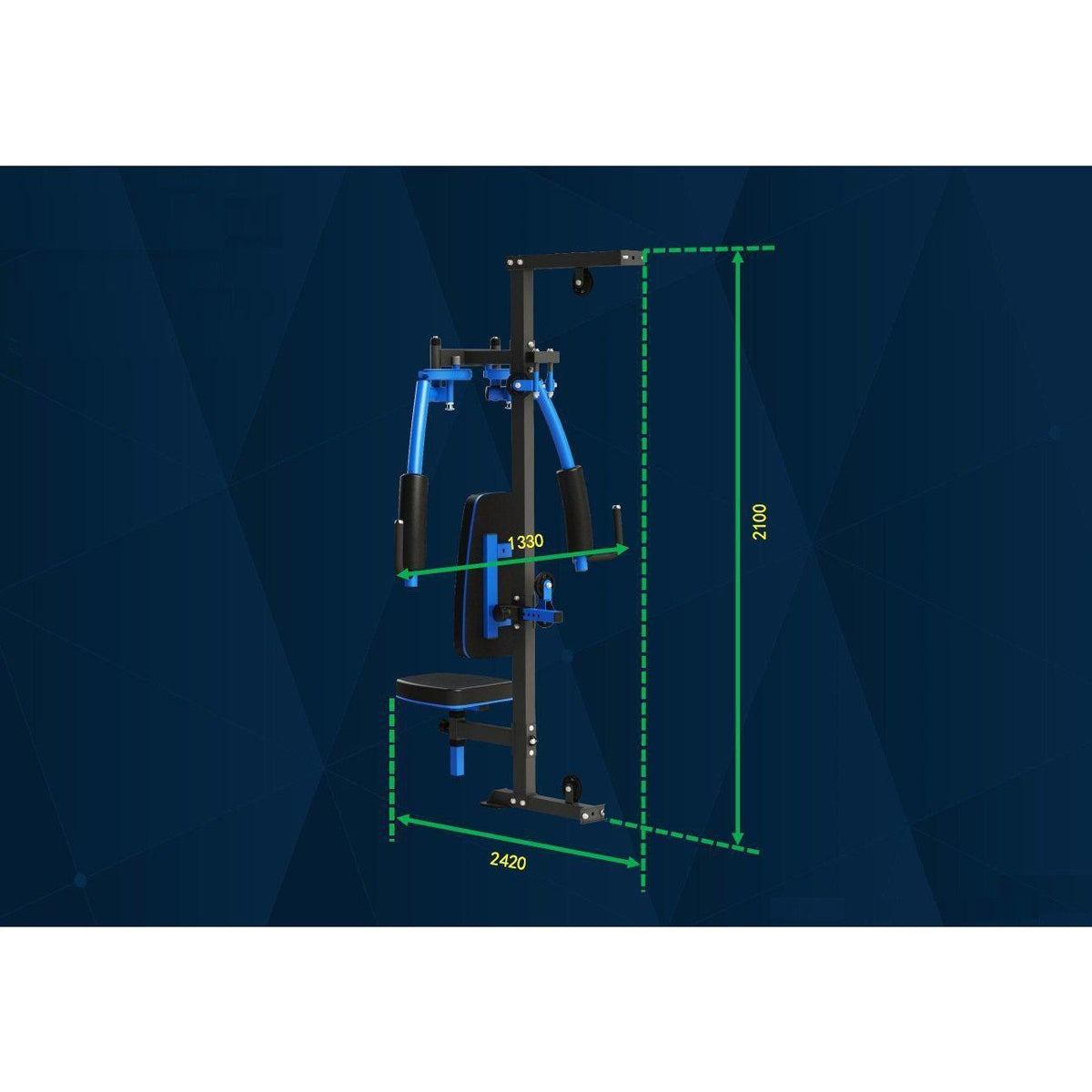 Muscle Motion MSG1000AC Light Commercial 2 Station Gym