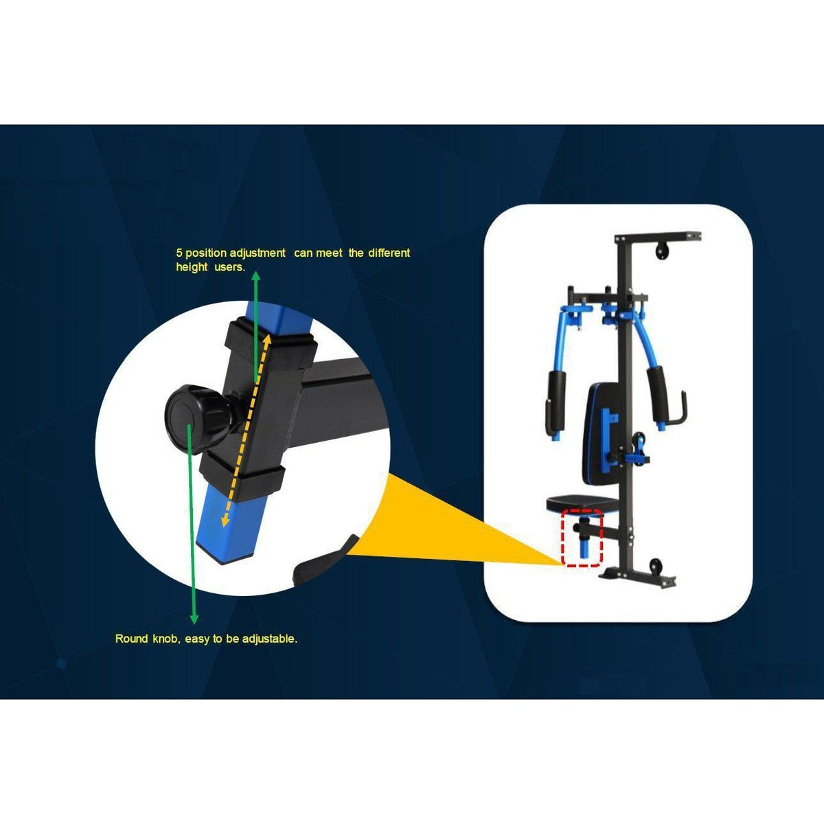 Muscle Motion MSG1000AC Light Commercial 2 Station Gym