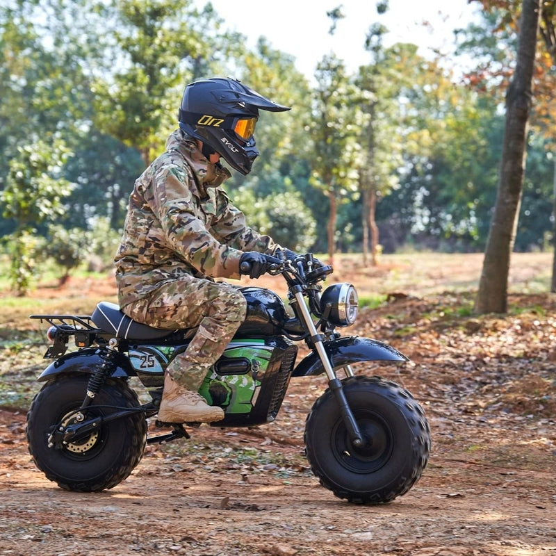 MotoTec 60v 1500w Electric Powered Mini Bike Lithium Black