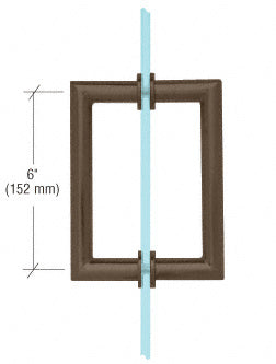 CRL 8" Ladder Style Back-to-Back Pull Handles