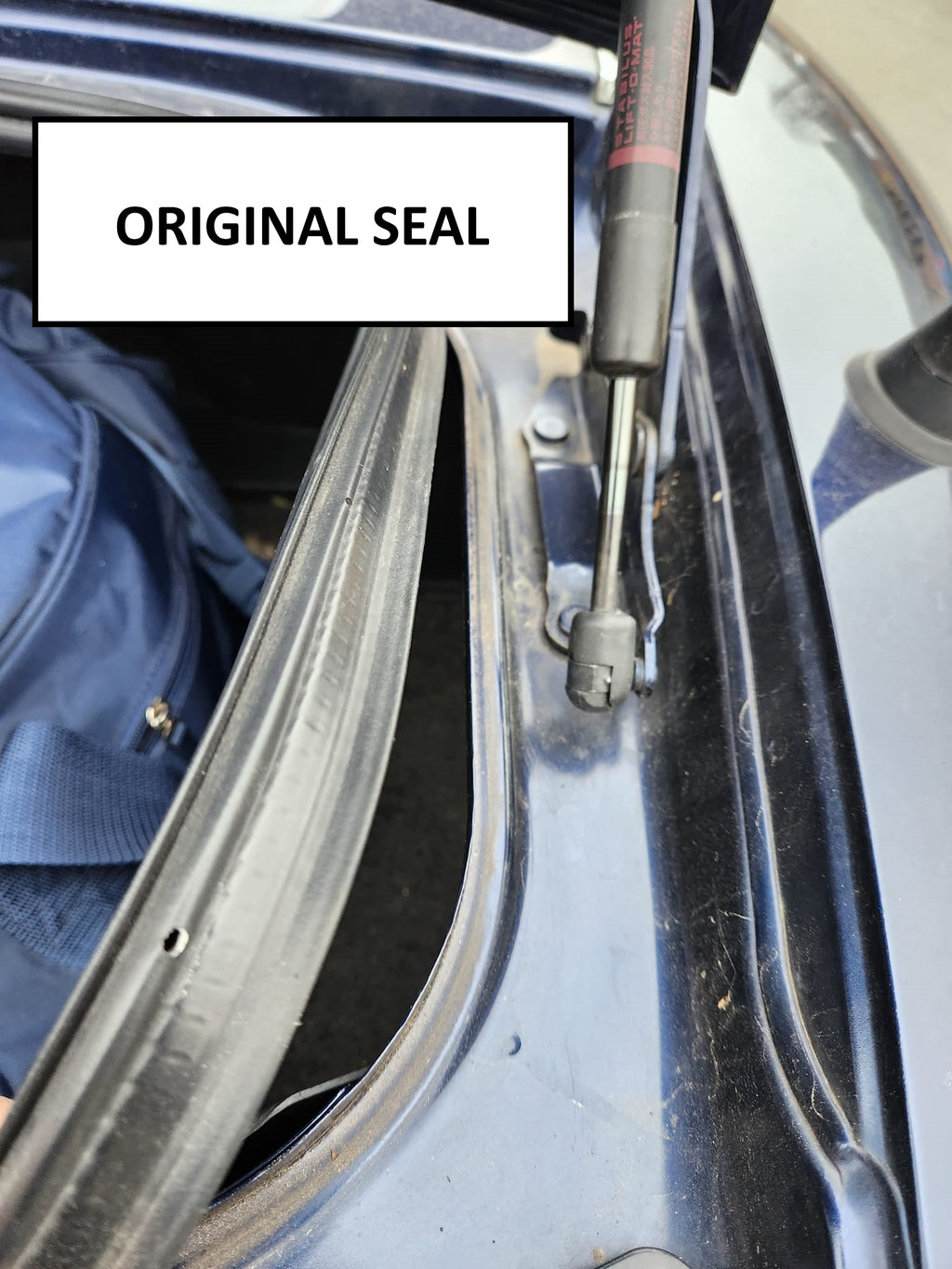EPDM Rubber Vertical Finned Seal with Sponge Top – Mazda MX5 Boot Seal (2005–2009) (Fits Panels 1-2.5mm thick)