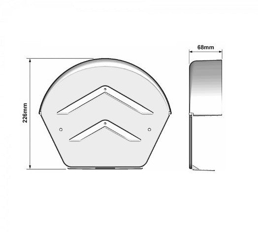 Manthorpe Dry Verge Ridge End Cap with Fixing Screws