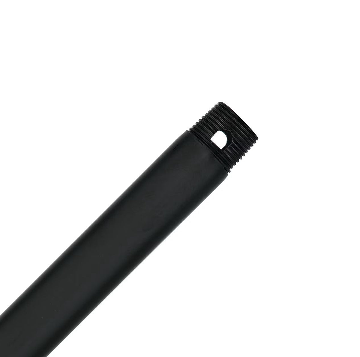 Steel Fan Threaded End Ceiling Fan Downrod | Matte Black