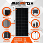 EcoFlow Delta 2 Max 2048Wh 2400W LiFePO4 Solar Generator + 200W Rigid Monocrystalline Solar Panels Kit