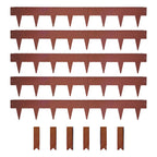 Metal Lawn Edging Garden Border with Pegs - 5 Pieces