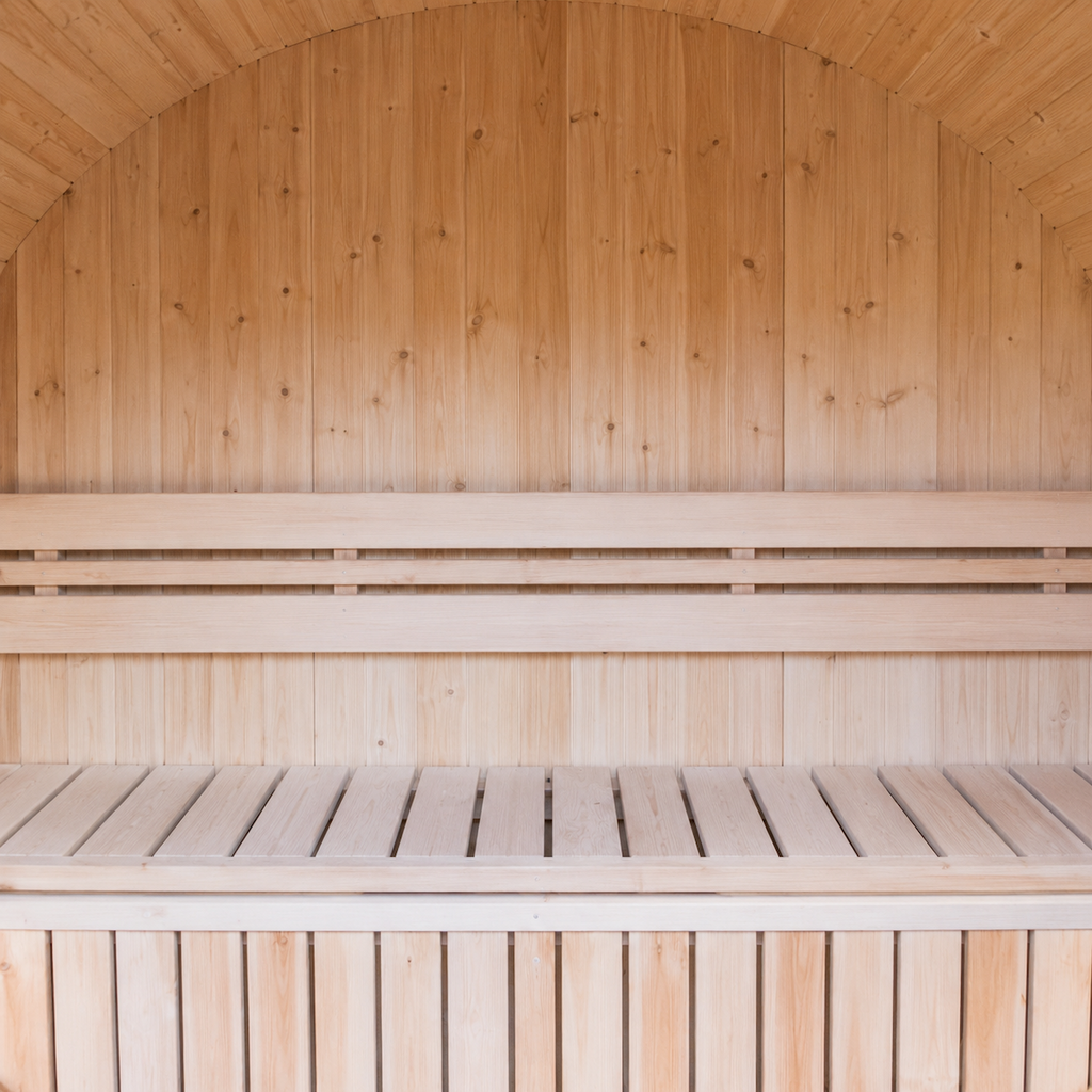 Compact Outdoor Barrel Sauna — Thermo Pine Wood | 2-4 Person