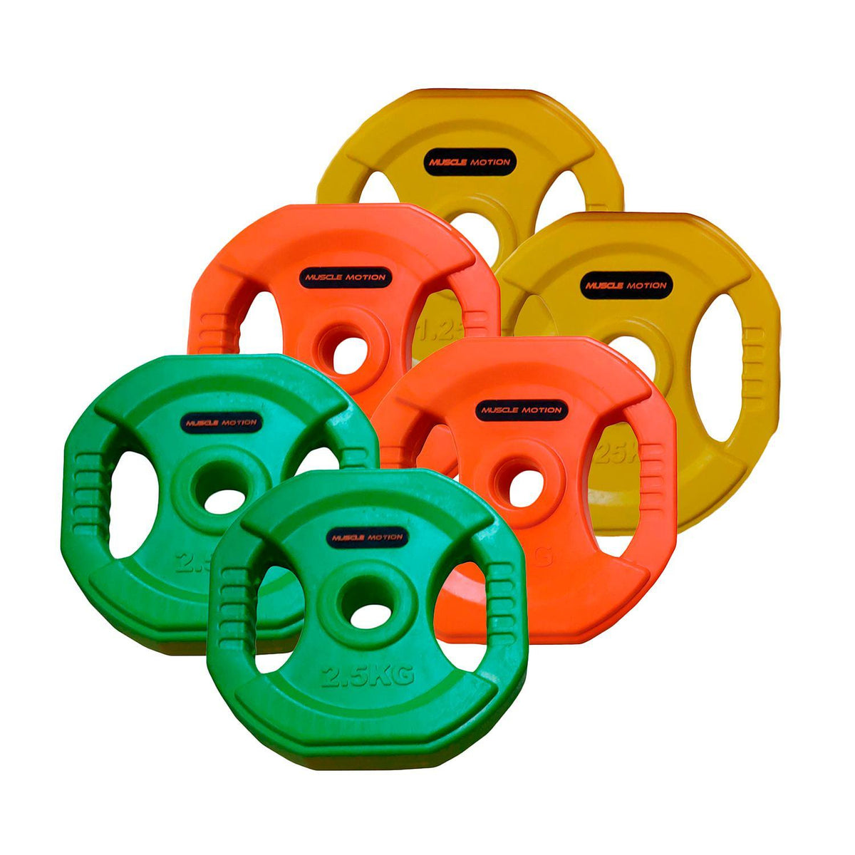 Muscle Motion 40kg Rubber Adjustable Standard Dumbbell Set