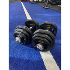 Muscle Motion 40kg Rubber Adjustable Standard Dumbbell Set