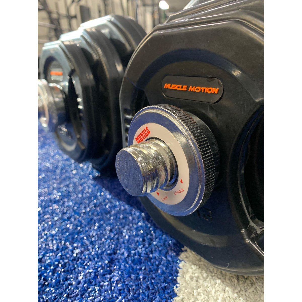 Muscle Motion 40kg Rubber Adjustable Standard Dumbbell Set