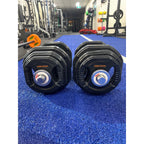 Muscle Motion 40kg Rubber Adjustable Standard Dumbbell Set