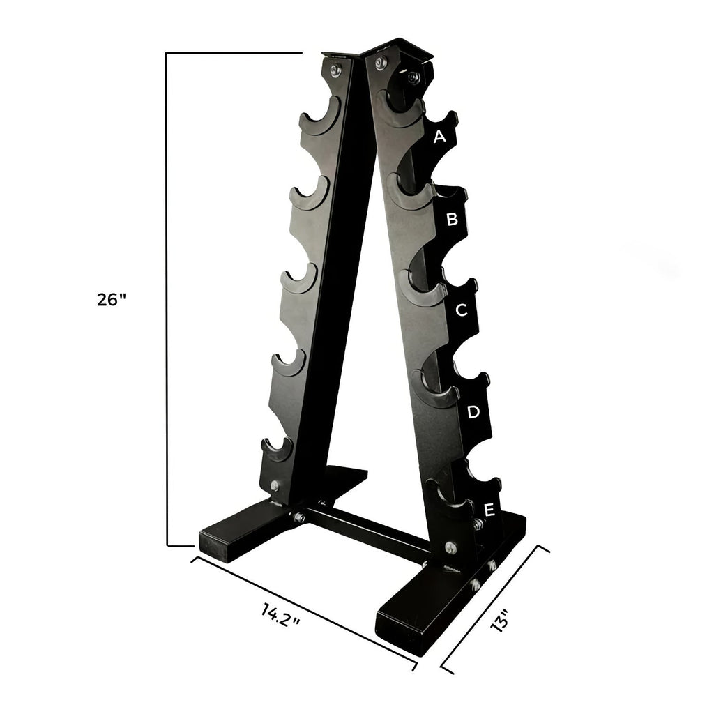 Muscle Motion P605 Dumbbell Rack, to fit 5 pairs up to 12.5kg