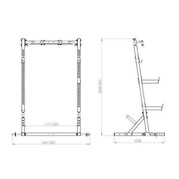 Muscle Motion Half Rack 500kg Rated