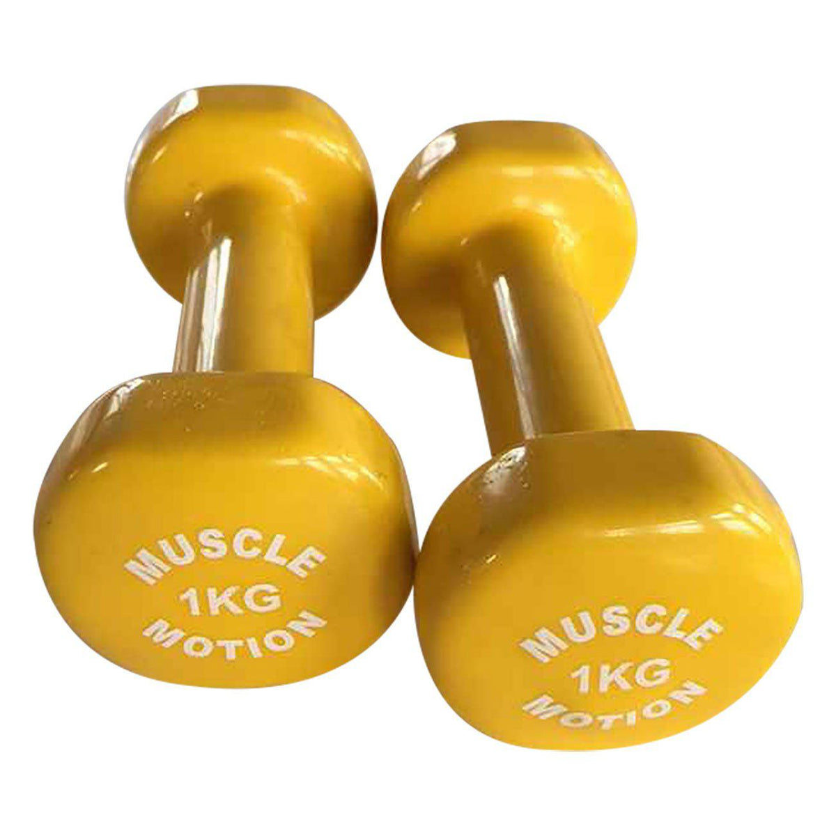 Muscle Motion Vinyl Dumbbell Set (1kg - 5kg) with Rack