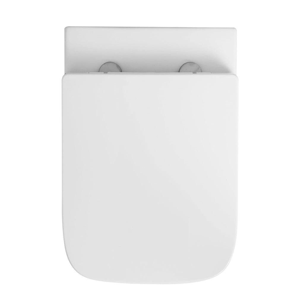Naples Short Projection Back to Wall Toilet With Soft Close Toilet Seat - White