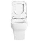 Naples Short Projection Back to Wall Toilet With Soft Close Toilet Seat - White
