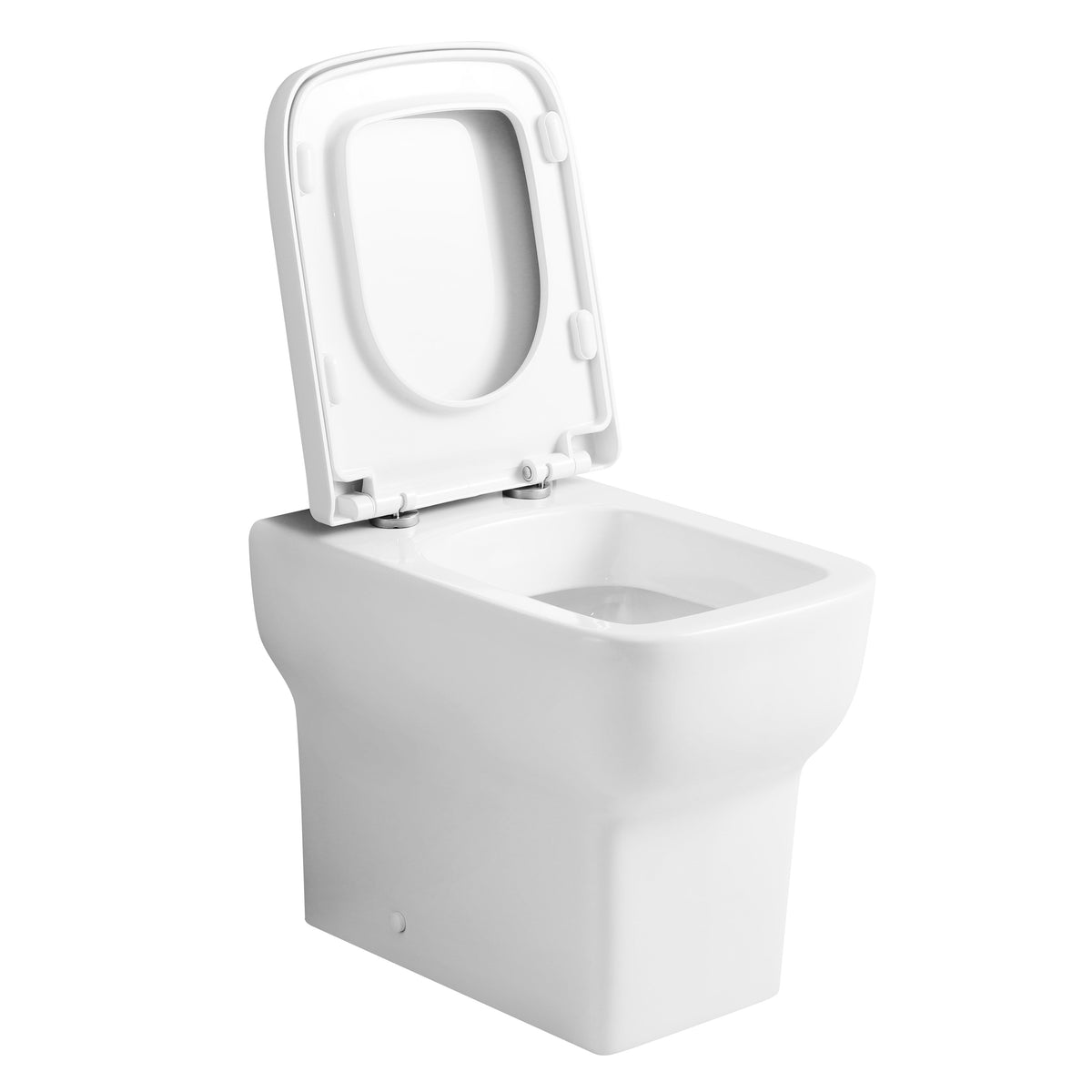 Naples Short Projection Back to Wall Toilet With Soft Close Toilet Seat - White