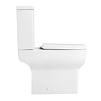 Naples Short Projection Close Coupled Toilet with Soft Close Seat & Cistern - White
