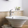 Serenity Round Cloakroom Countertop Basin - 460mm Wide - 1 TH - White