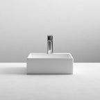 Serenity Rectangular Countertop Basin - 335mm Wide - 1 TH - White