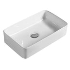 Serenity Rectangular Countertop Basin - 465mm Wide - White