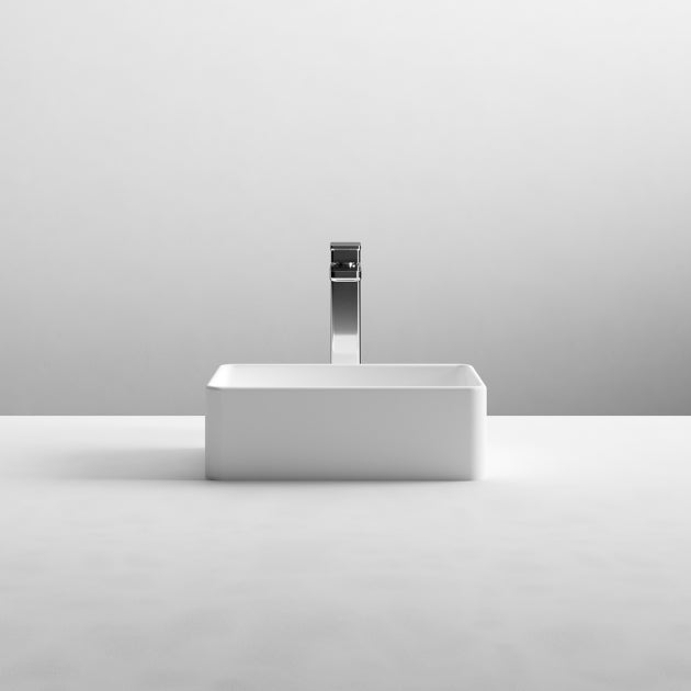 Serenity Rectangular Cloakroom Countertop Basin - 365mm Wide