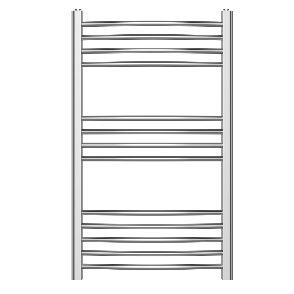 iBathUK Zypher Curved Heated Towel Rail Bathroom Radiator - Chrome