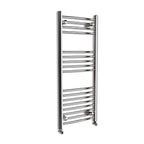 iBathUK Zypher Curved Heated Towel Rail Bathroom Radiator - Chrome