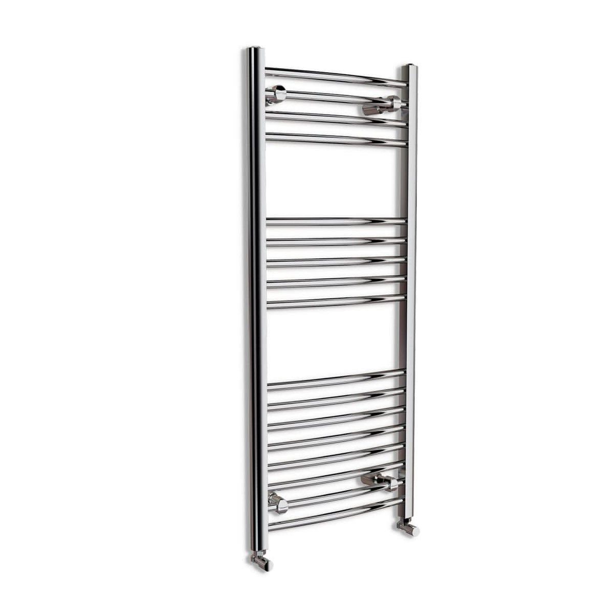 iBathUK Zypher Curved Heated Towel Rail Bathroom Radiator - Chrome