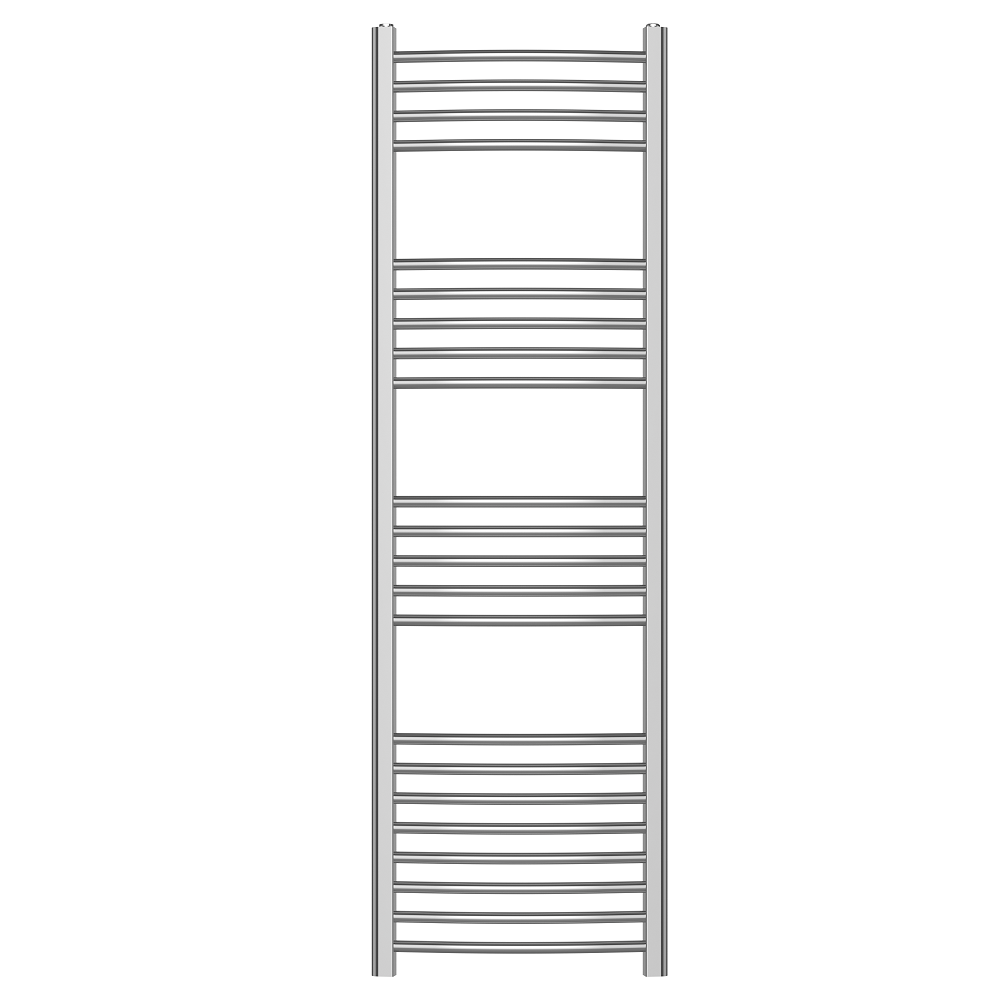 iBathUK Zypher Curved Heated Towel Rail Bathroom Radiator - Chrome