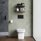 Reed Rimless Back to Wall Toilet with Soft Close Seat - White