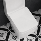 Nio Luxury D Shape Soft Close Toilet Seat - White