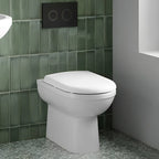 Liquid Back to Wall Toilet With Seat - White