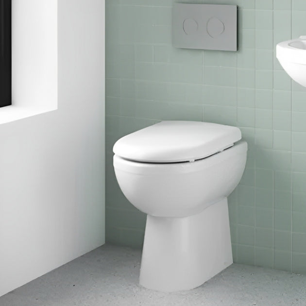 Liquid Comfort Height Back to Wall Toilet With Seat - White