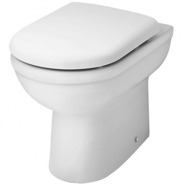 Liquid Comfort Height Back to Wall Toilet With Seat - White