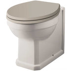 Classique Comfort Height Back to Wall Toilet with Seat - White