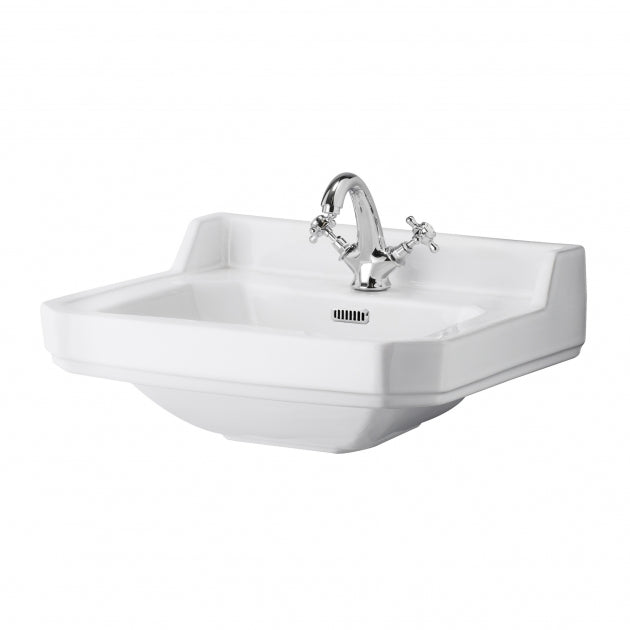 Richmond Traditional Basin With Washstand - White