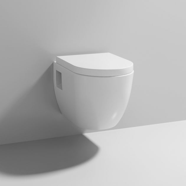Vast Wall Hung Toilet With Luxury Soft Close Seat - White