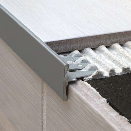 NFA Reversible Aluminium Stair Edge Profile – 10mm & 12mm Tiles