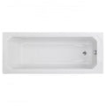Metro Rectangular Single Ended Bath with Legs - White