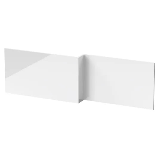 Kudos PVC Square Front Bath Panel - Gloss White